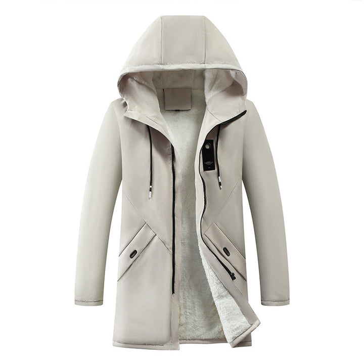 Waterproof transition jacket for men with insulating lining and hood Lune London