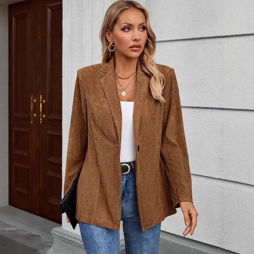Trendy oversized blazer for women in structured material Amarae