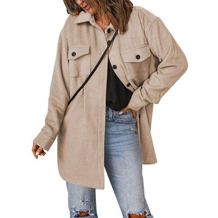 Women Oversized Jacket with Two Chest Pockets Amarae