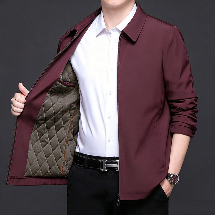 Men's lightweight quilted transitional jacket with internal quilted lining and classic collar Amarae