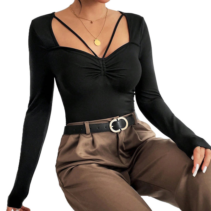 Body femme avec décolleté en V séduisant et bretelles sophistiquées Chic & Stil