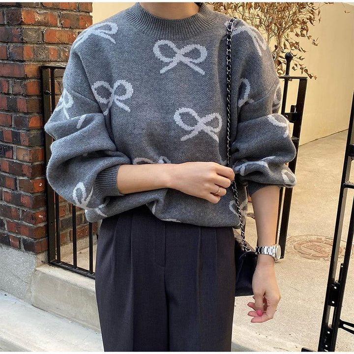 Lune London casual fit patterned sweater for women