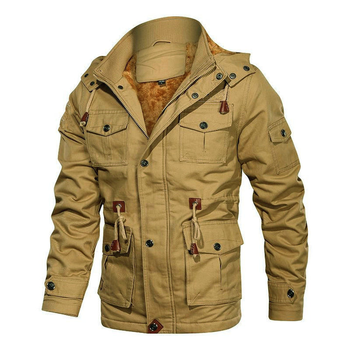 Robust utility jacket for men with warm fleece lining Lune London
