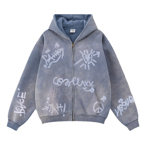 Hoodie Femme Imprimé Graffiti Chic & Stil