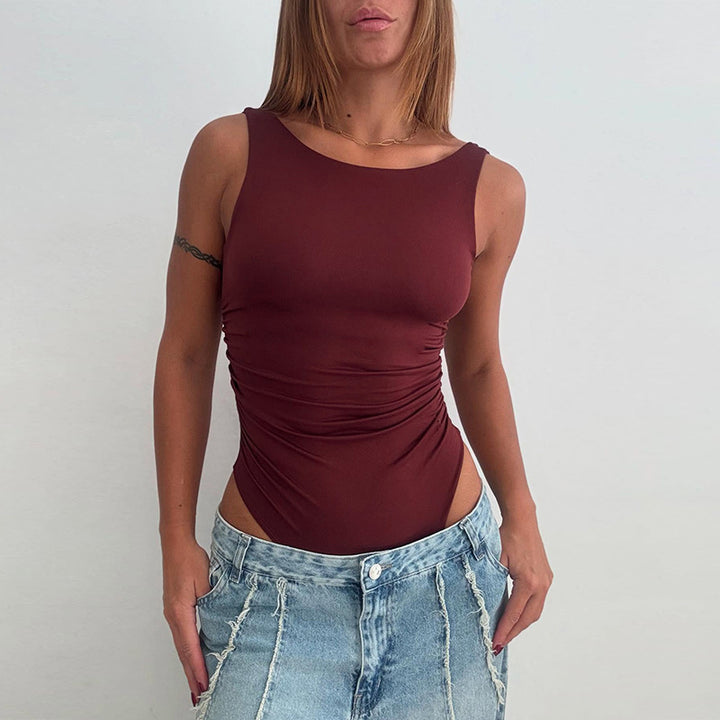 Ladies Ruffled Tank Jumpsuit Lune London