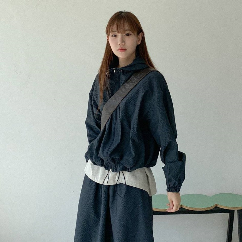 Veste de transition légère pour femme avec cordon de serrage Chic & Stil