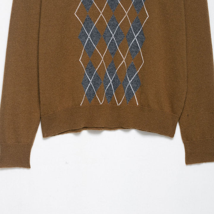 Blouse for women with a modern argyle pattern and a comfortable fit Lune London