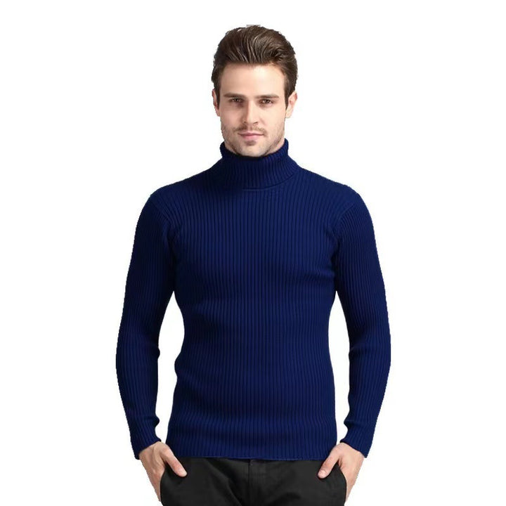Women’s turtleneck sweater with an elegant ribbed structure Lune London
