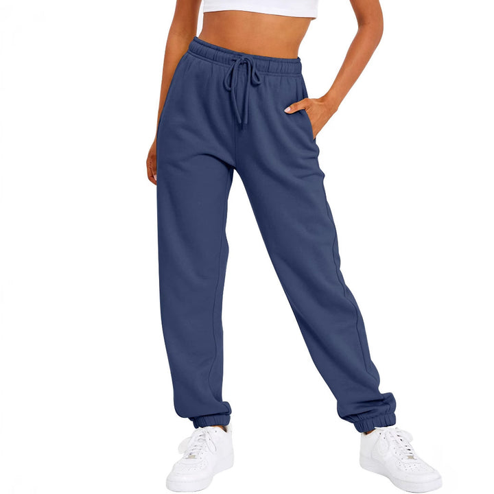 Women’s sporty leisure pants with elastic waistband and high-waisted cut Chic & Stil