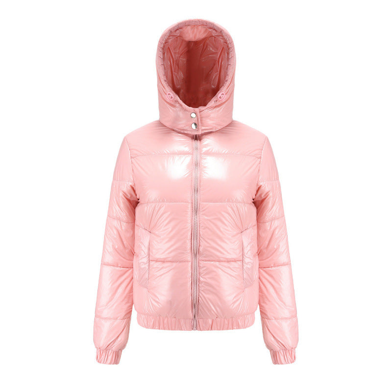 Ladies winter coat shiny Amarae