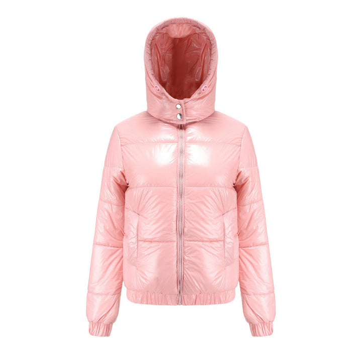 Ladies winter coat shiny Amarae