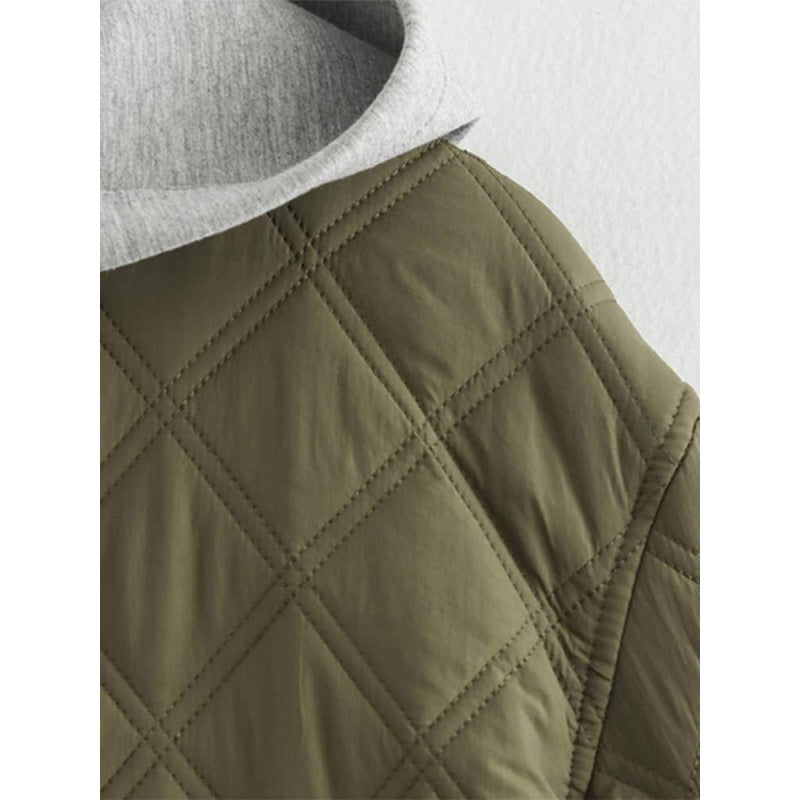 Quilted women's jacket with removable hood Lune London