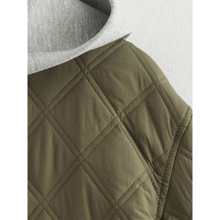 Quilted women's jacket with removable hood Lune London