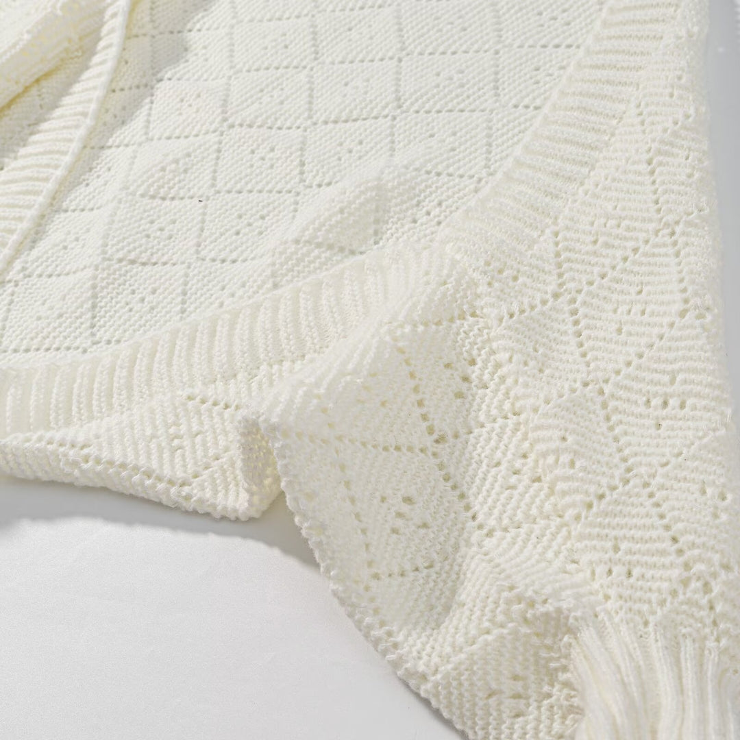 Pull en maille tricoté confortable pour femmes dans un motif en diamant moderne Chic & Stil