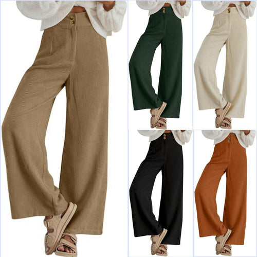 Ladies Wide Corduroy Trousers Amarae