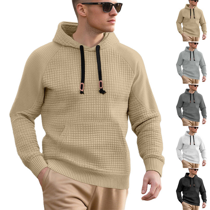 Men's sporty hoodie with innovative structure design and practical drawstrings Lune London