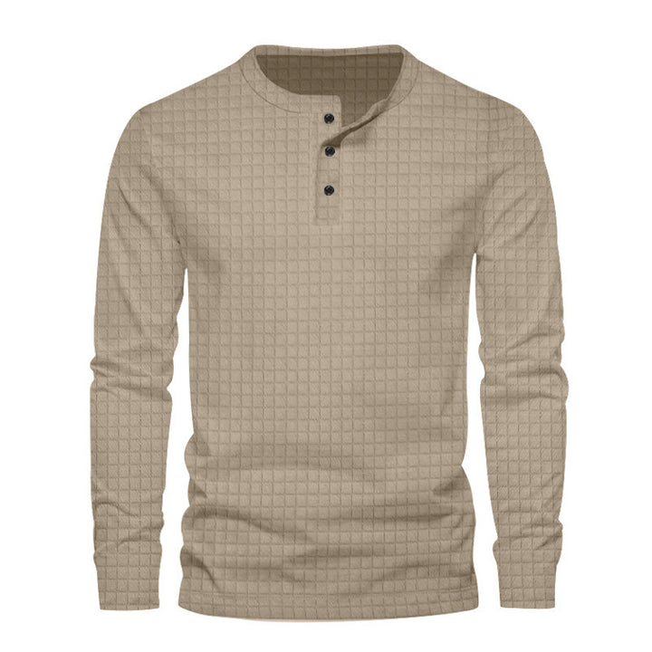 Men's long sleeve shirt with textured design Amarae