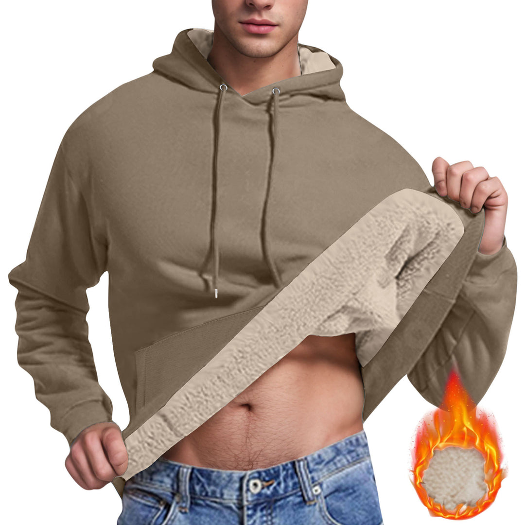 Fleece hoodie for men with soft lining inside Lune London