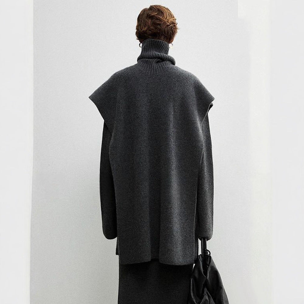Poncho élégant et moderne pour femmes avec col extra large Chic & Stil