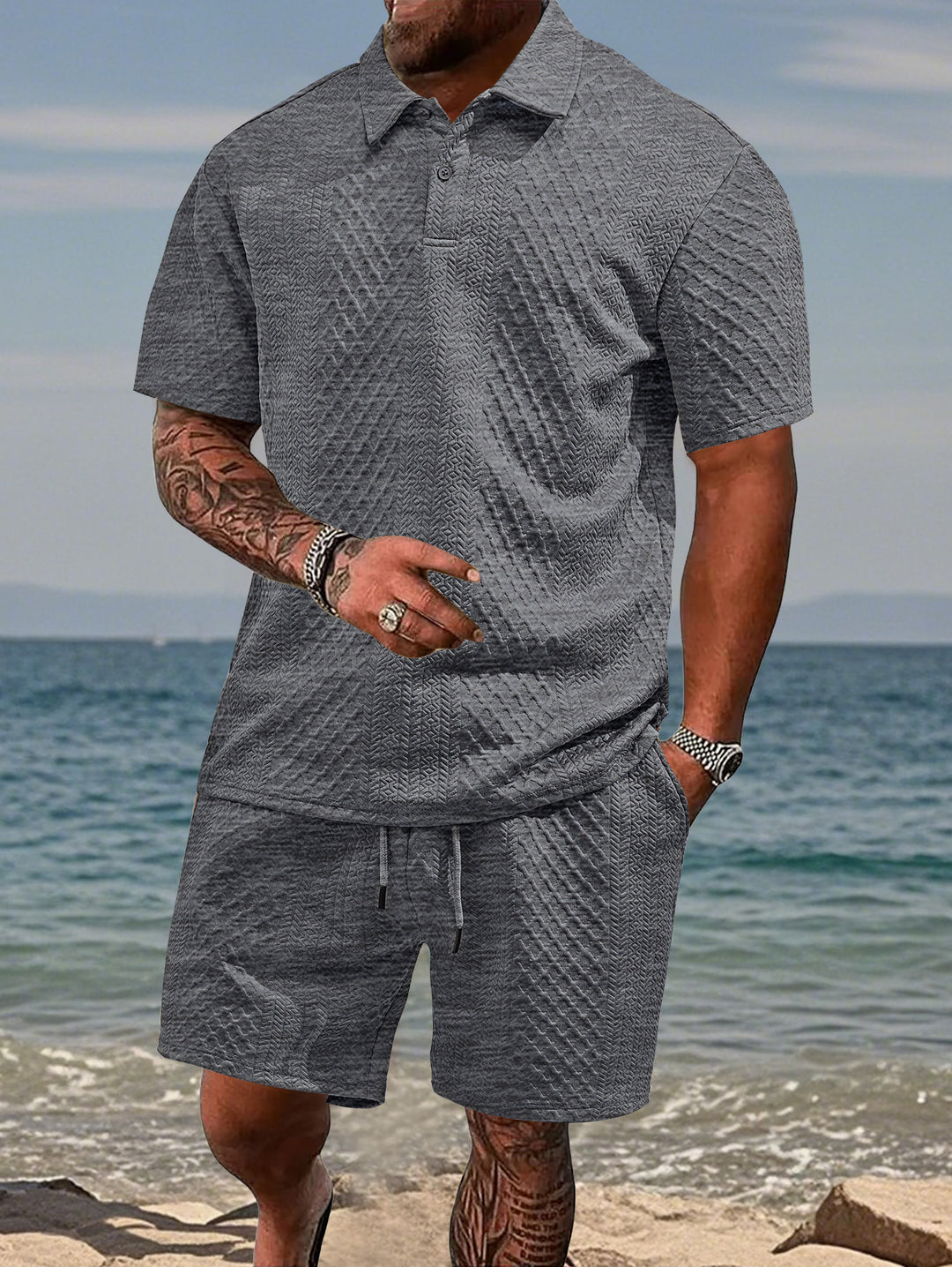 Men's Sport Polo Set and Shorts Lune London