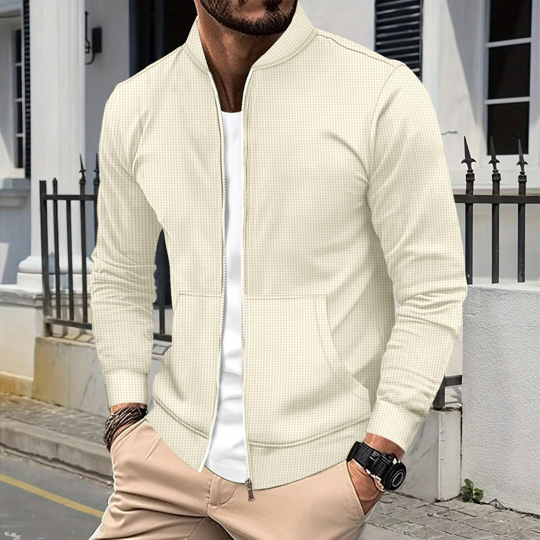 Sport leisure jacket for men with zipper and practical pockets Lune London