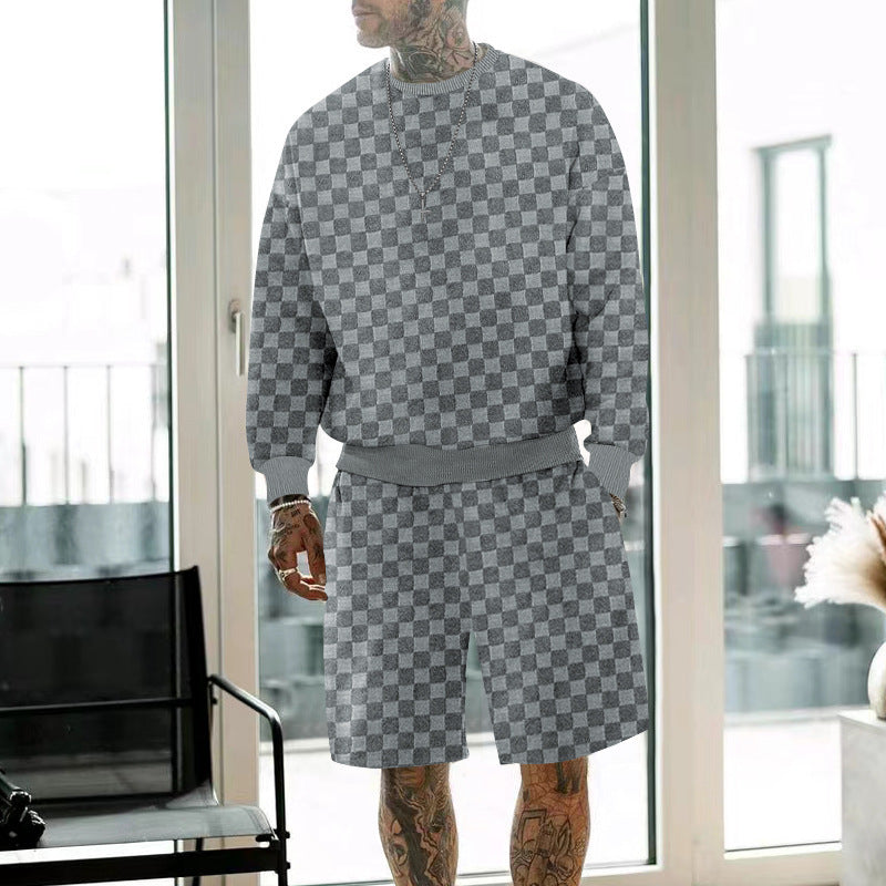 Lune London casual sweatshirt and shorts set for men