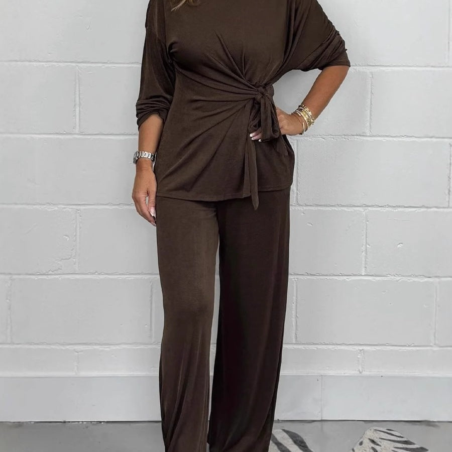Casual lounge set for women with bow detail and loose fit Lune London