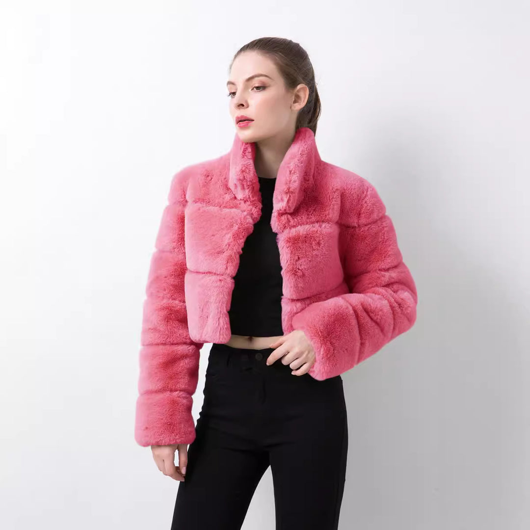 Short Faux Fur Jacket for Women Lune London