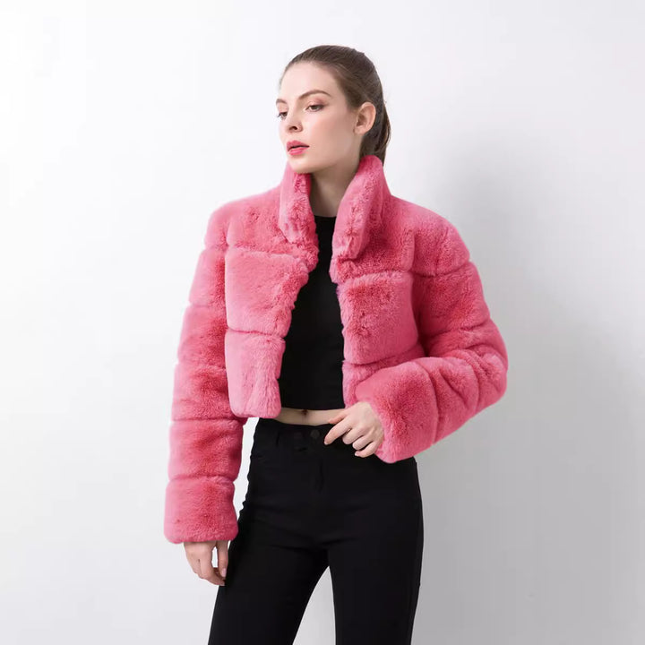 Short Faux Fur Jacket for Women Lune London