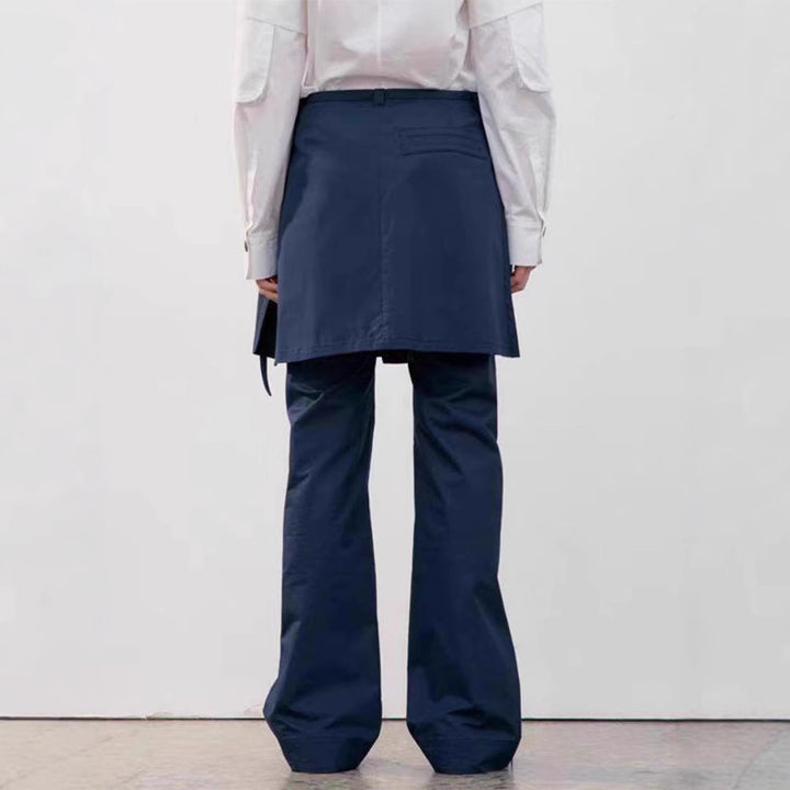 Pantalon élégant et large pour femmes avec jupe overskirt Chic & Stil