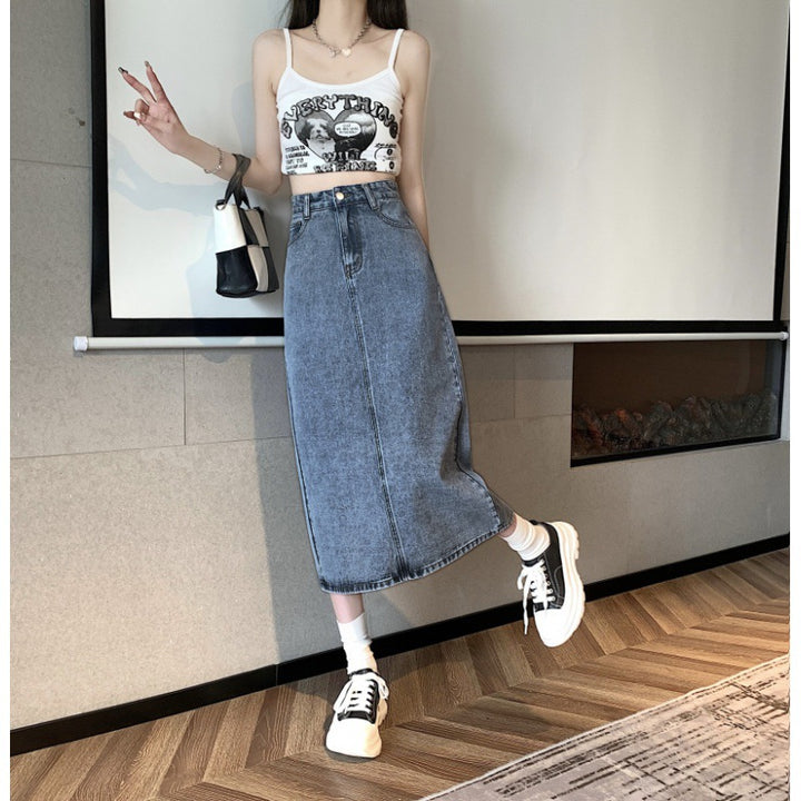Robe midi femme en denim Chic & Stil