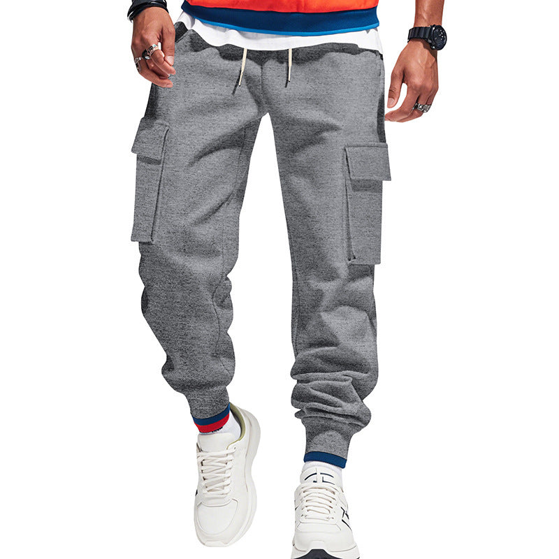 Men's cargo pants with elastic waistband and practical side pockets Chic and style