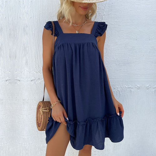 Amarae Mini Ruffle Dress for Ladies
