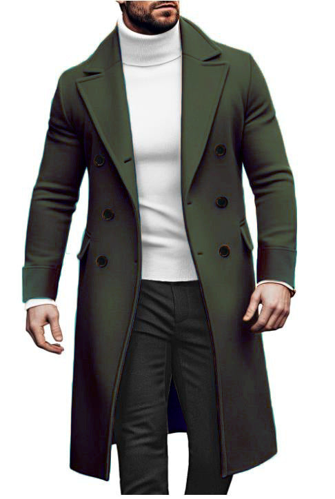 Elegant double coat for men with wide lapels and practical pockets Amarae