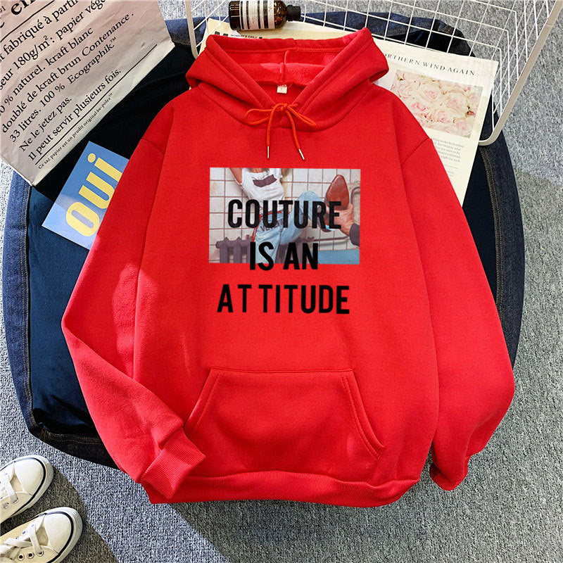 Women's hoodie with modern statement design Chic & Stil