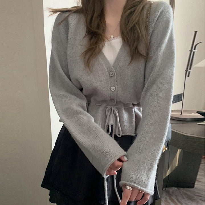 Gilet pour femme avec design ajusté et ceinture à nouer Chic & Stil