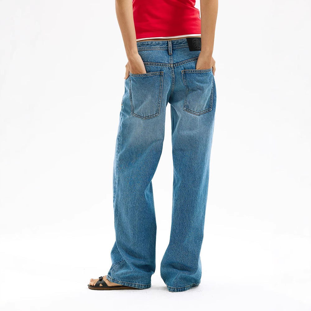 Jeans en denim larges pour femmes en coupe décontractée Chic & Stil