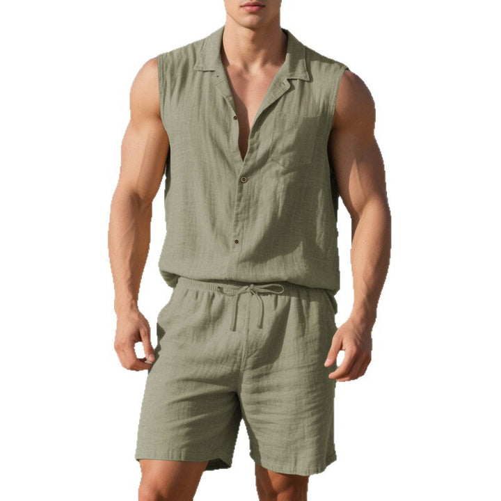 Casual summer set for women with sleeveless top and shorts Lune London