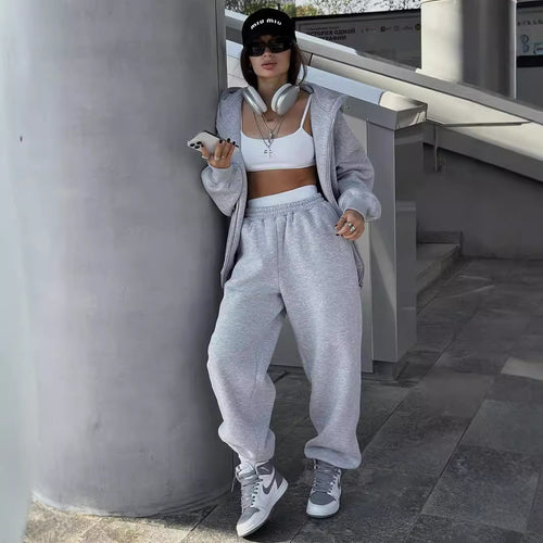 Ladies casual and comfortable hoodie with loose jogger pants Amarae