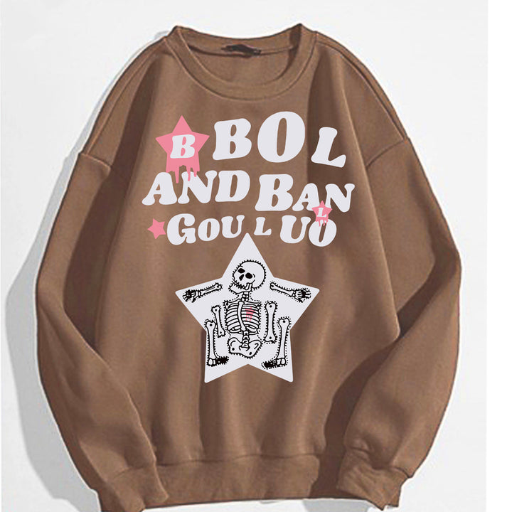 Women's casual sweatshirt with creative skeleton design Chic & Stil