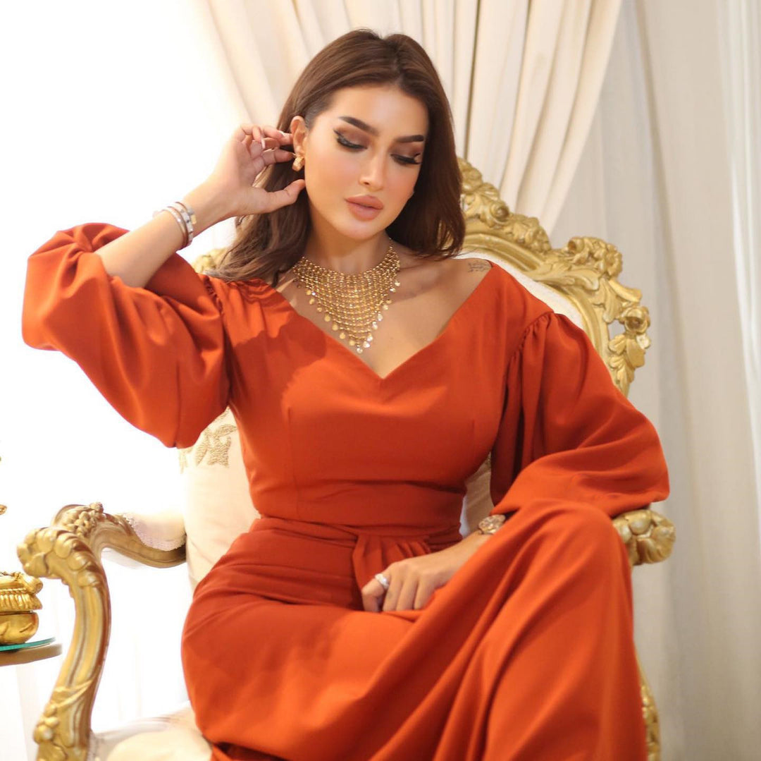 Evening dress for women with voluminous sleeves Lune London