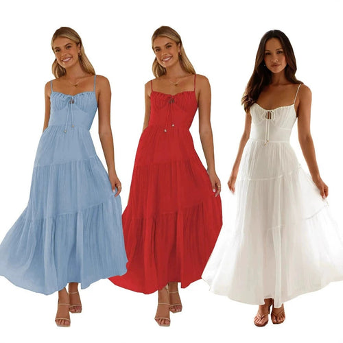 Amarae Women's Adjustable Strap Maxi Dress