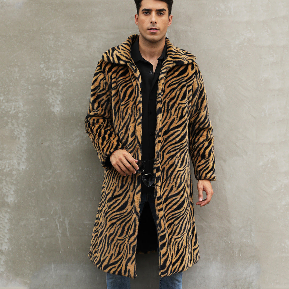 Trendy animal print coat for men Lune London