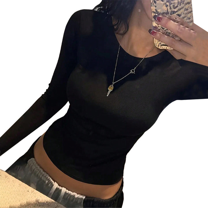 Top à manches longues pour femmes avec des manches découpées raffinées Chic & Stil