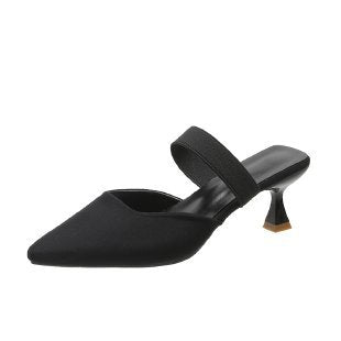 Ladies Slingback Pumps with a sleek pointed design and a comfortable heel strap Lune London