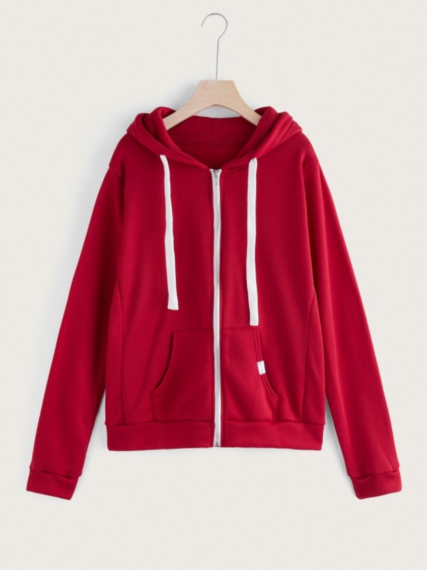Women's zip-up hoodie fitted sweatshirt made from cotton blend Amarae