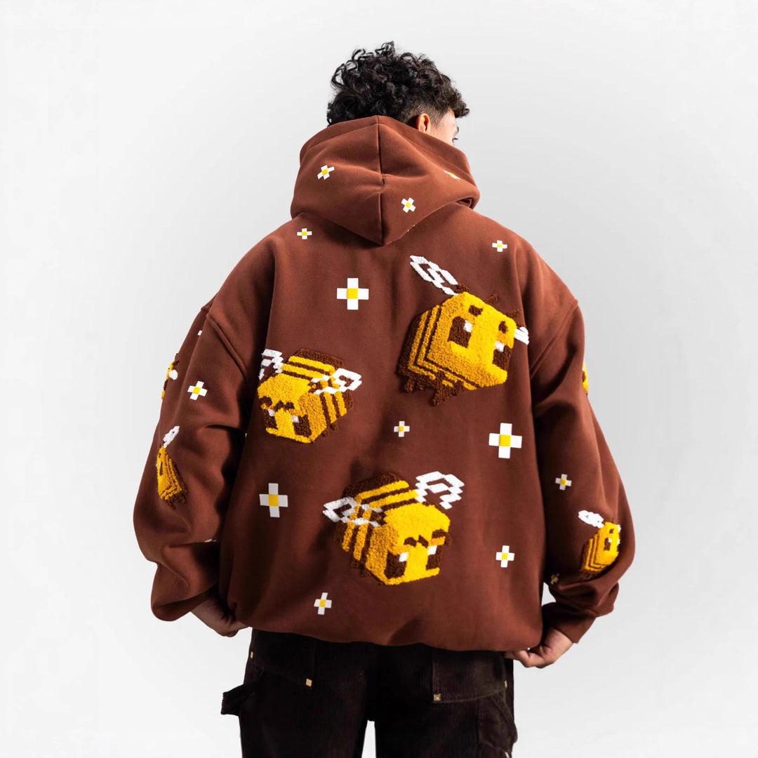 Haut à capuche pour femmes avec un design de abeille créatif et une coupe confortable Chic & Stil