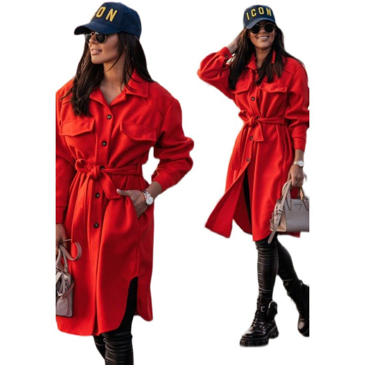 Ladies Oversized Chic Wool Coat