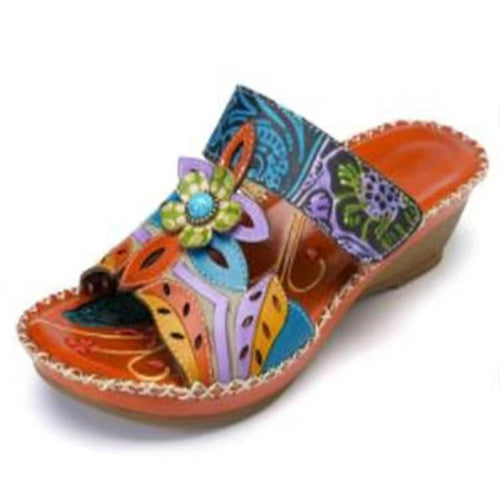 Comfort sandals for women with floral design and cushioned insole Amarae