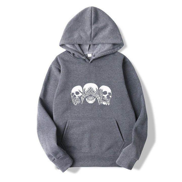 Women's hoodie with artistic skull design Chic & Stil